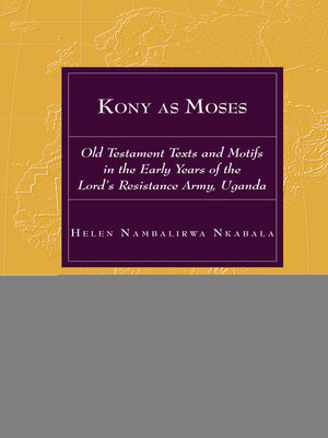 cover image of Kony as Moses